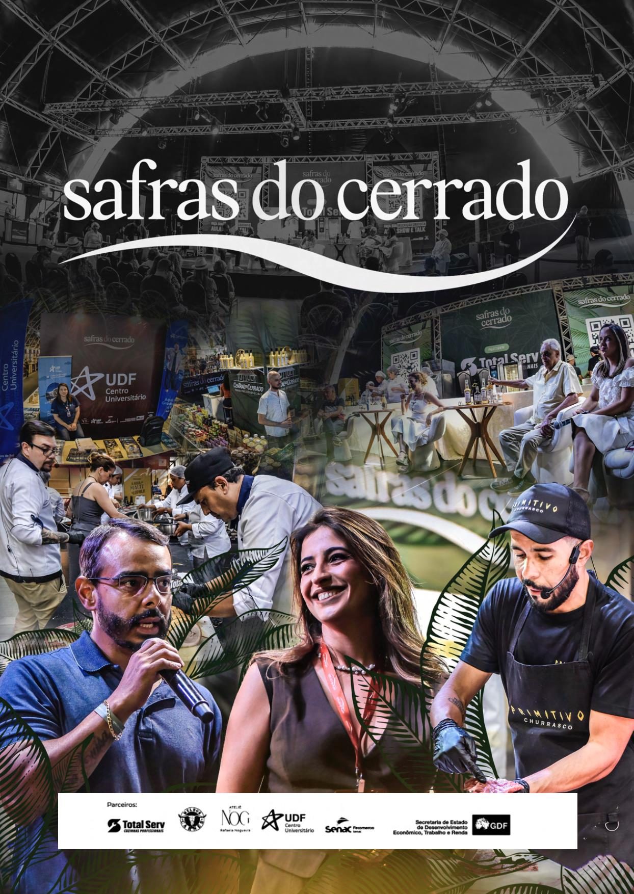 Chefs no palco do Safras do Cerrado